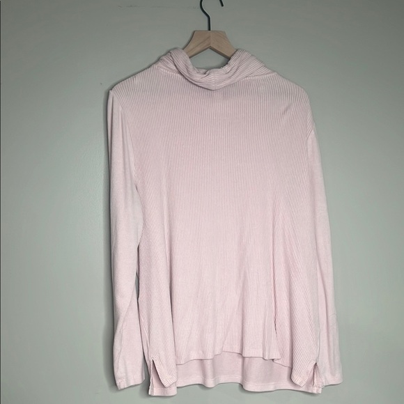 Weekend by Chicos Cowls Neck Sweater 3 light pink - Picture 7 of 8